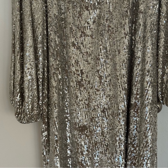 NWT Show Me Your Mumu Women's Aniston Mini Long Sleeve Dress Sequins Size XL - Picture 4 of 7